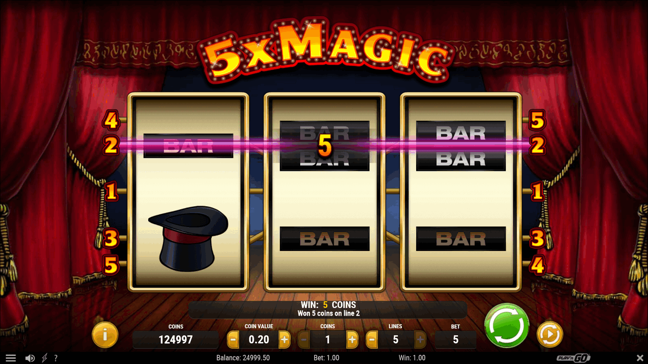 5x Magic online nyerőgép